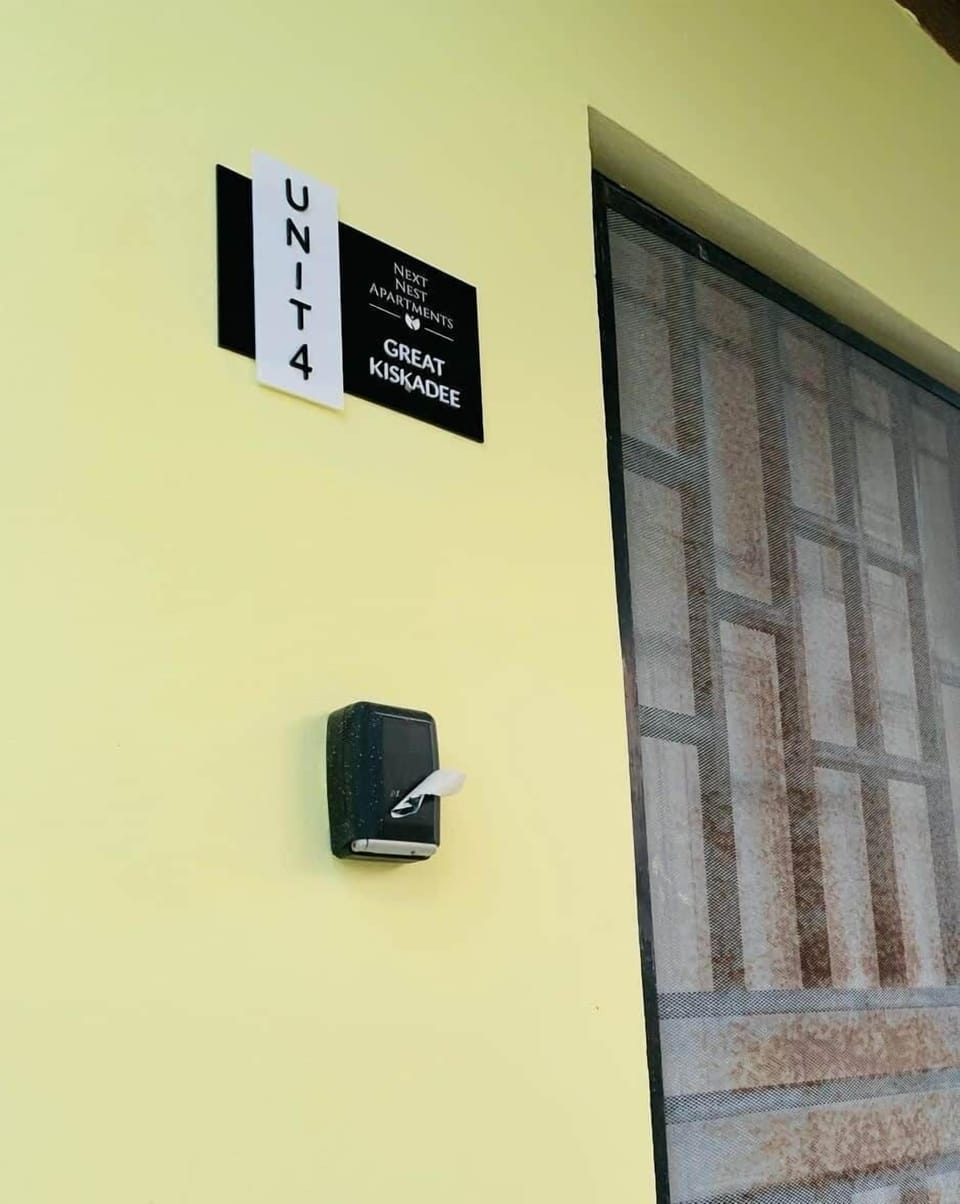 Unit 4 door sign 