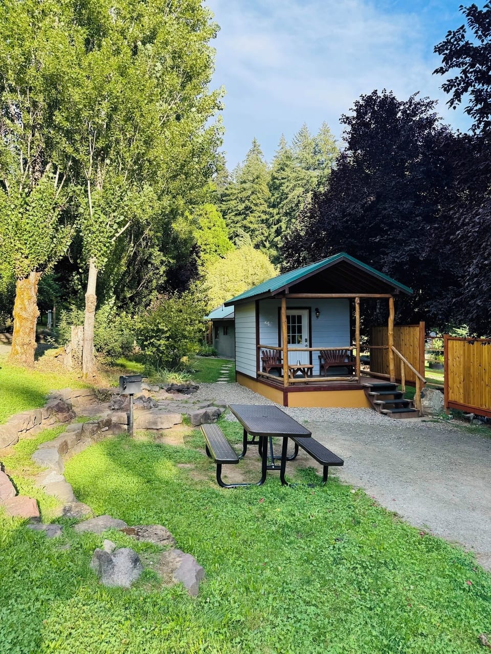 Fire pit and outdoor table
