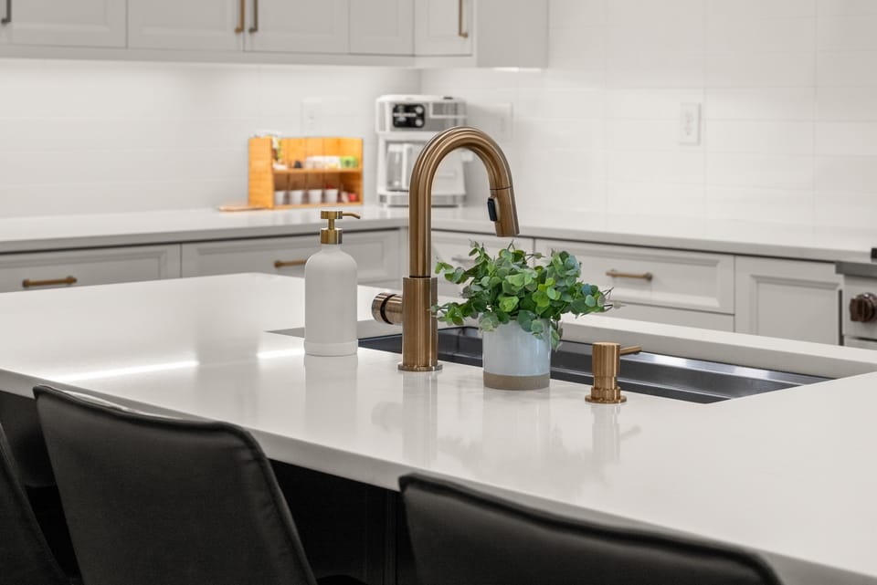 Sleek finishes meet warm design — fully stocked for effortless entertaining.