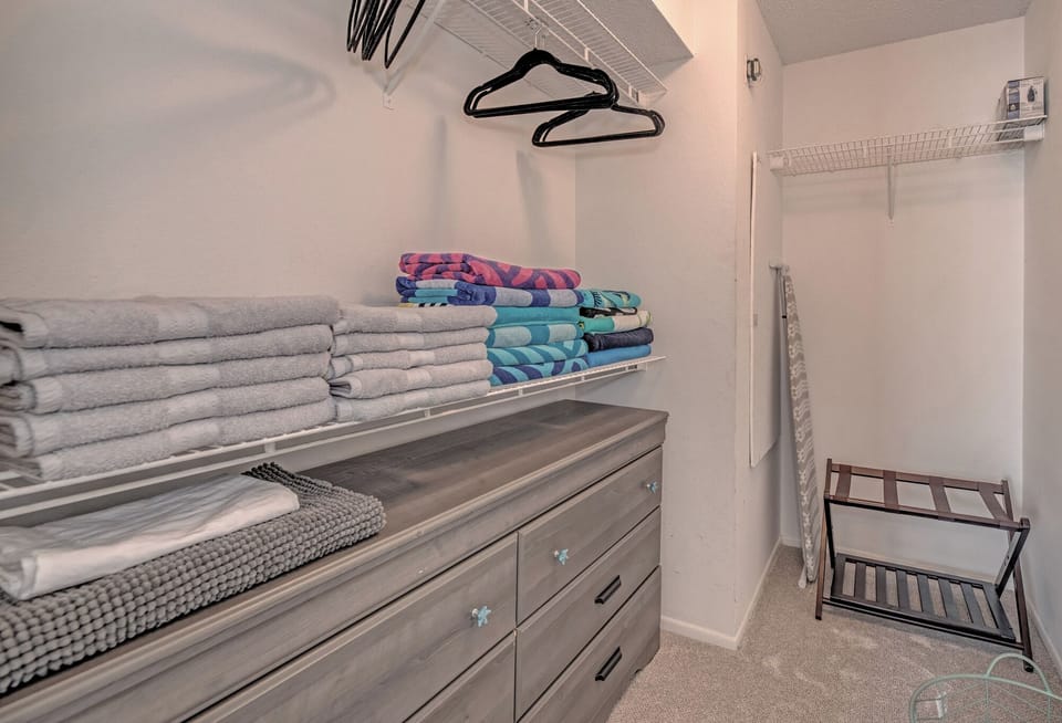 Walk in closet off primary bedroom. Perfect fit for a pack n' play! 