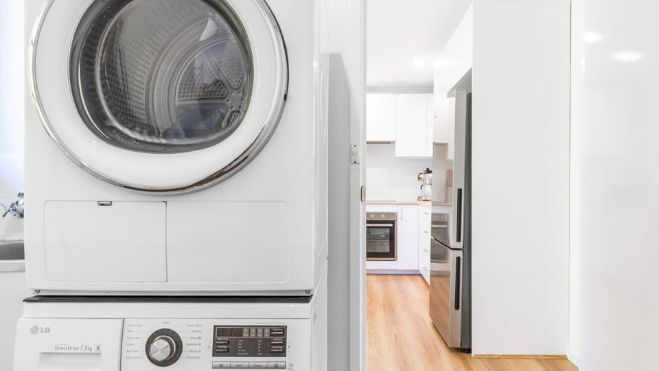 Convenient laundry with washer and dryer