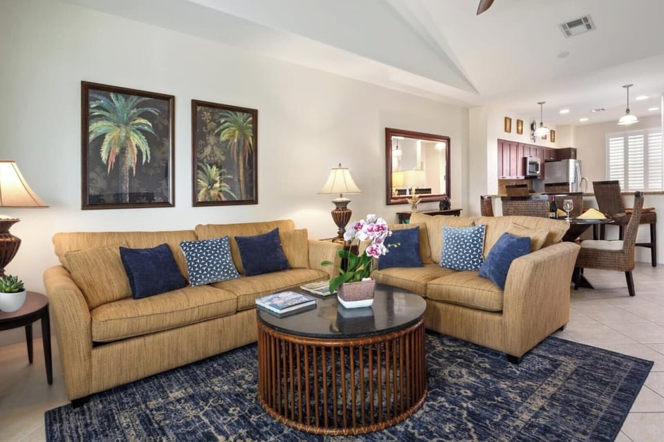 Open-concept living and dining make it easy to gather, whether you're playing games or enjoying takeout.