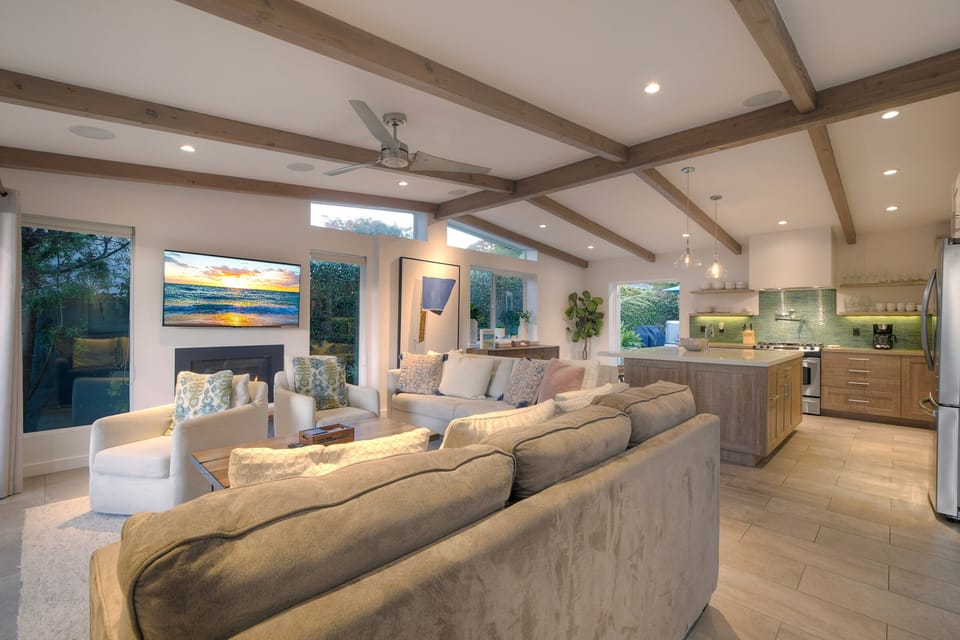 Living area at sunset