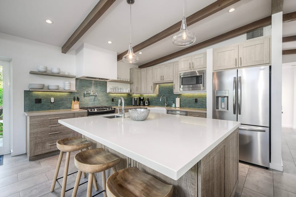 Chef's kitchen designed for cooking and connection.