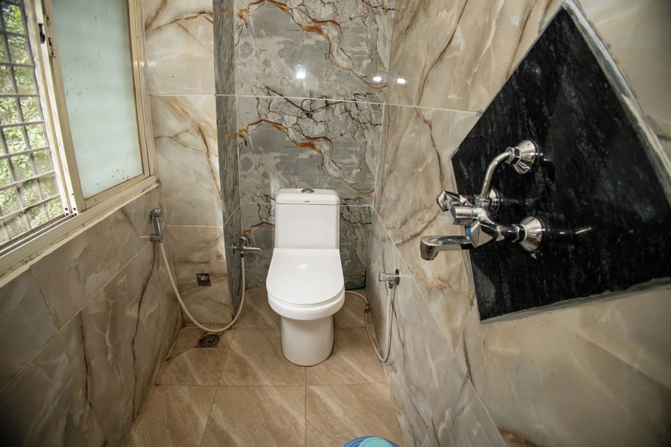 Triple Room, City View | Bathroom | Shower, towels, soap