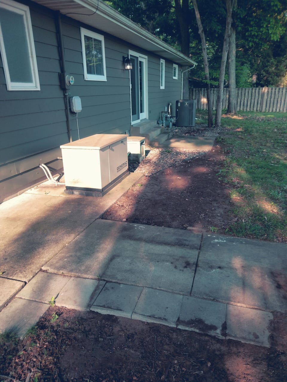 Back door area