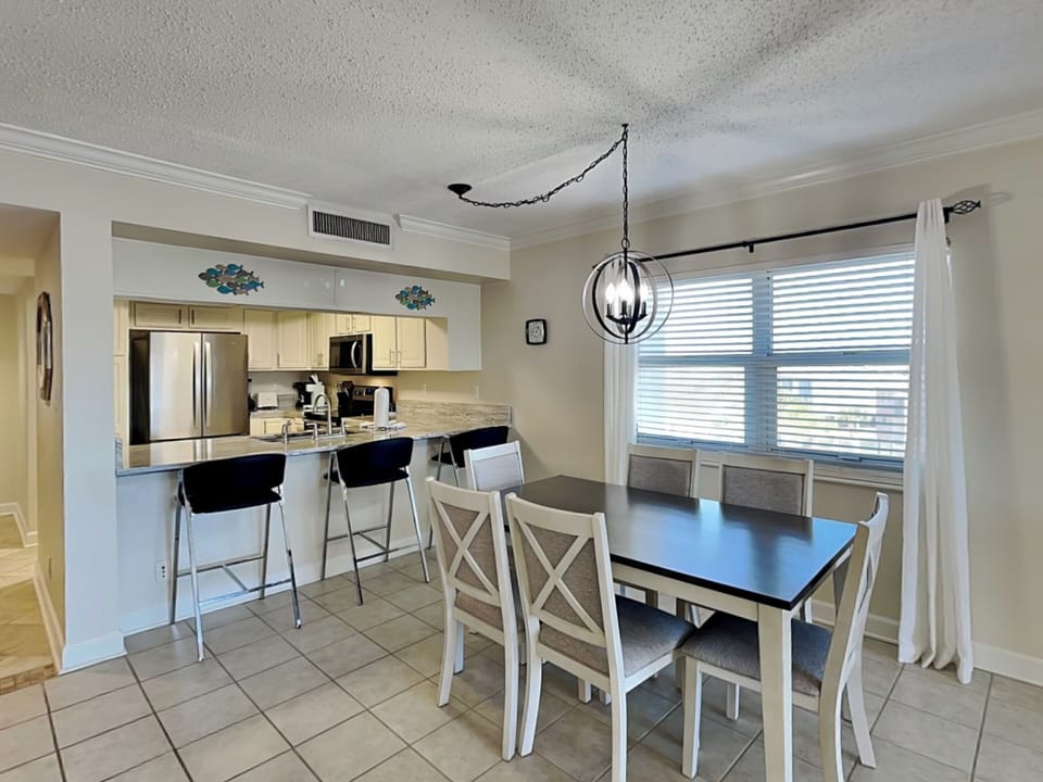 Dining Area and Kitchen with Bar Seating