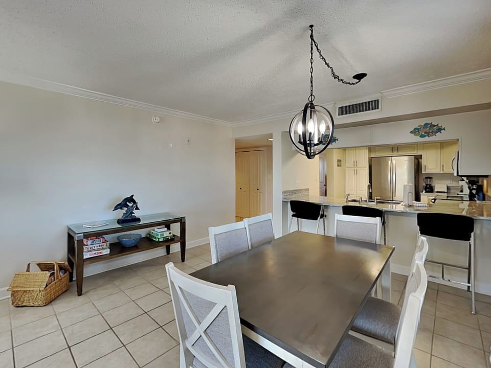 Dining Area and Kitchen with Bar Seating