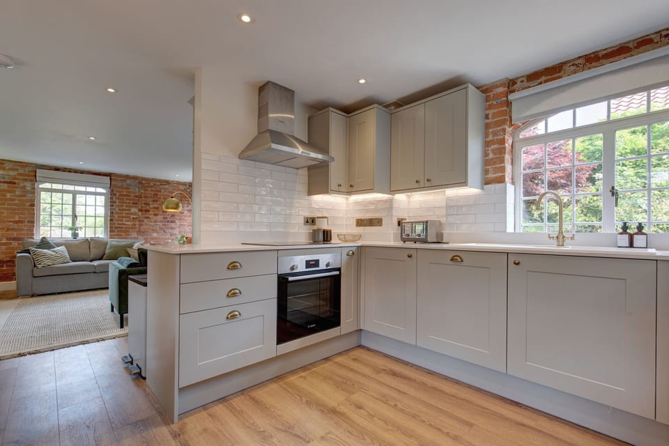 Ground floor: The kitchen looking towards the sitting room