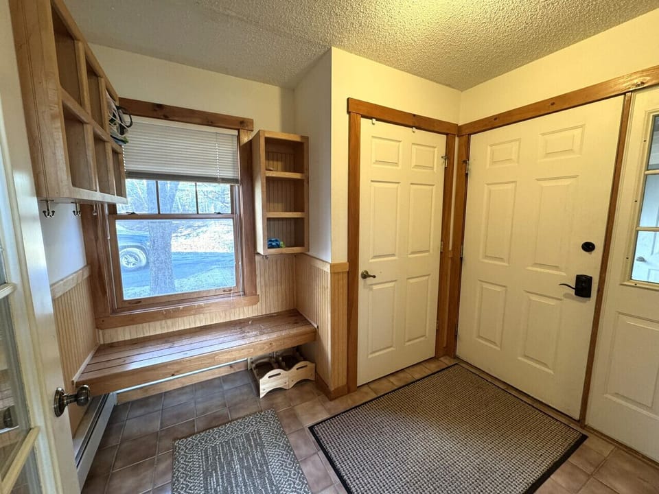 Mudroom with ski locker