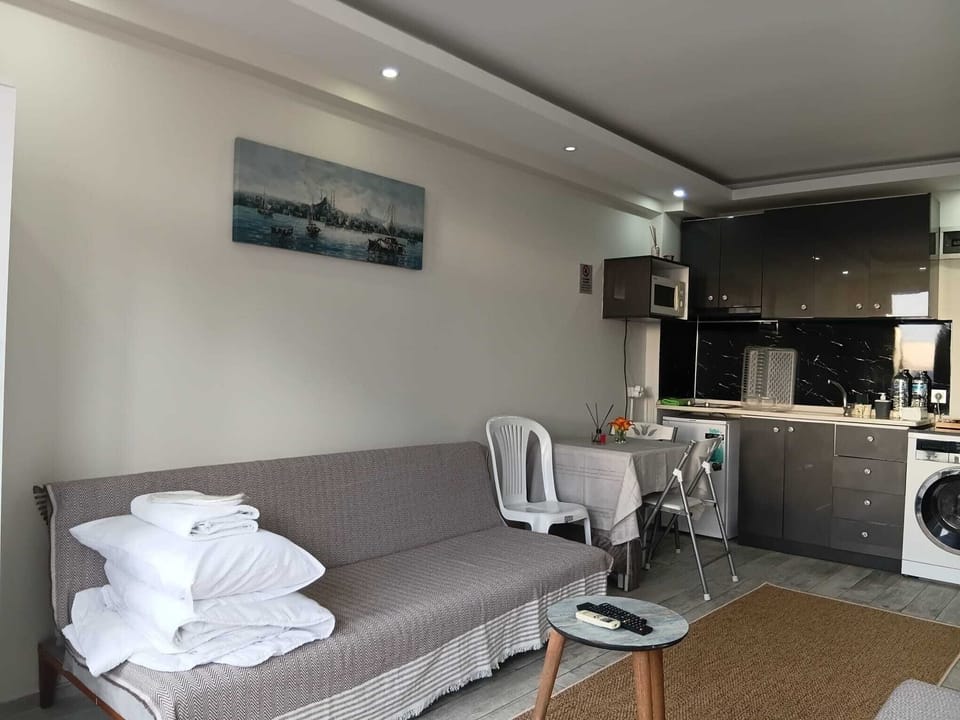 Deluxe Family Suite | Private kitchen | Microwave, stovetop, electric kettle, highchair