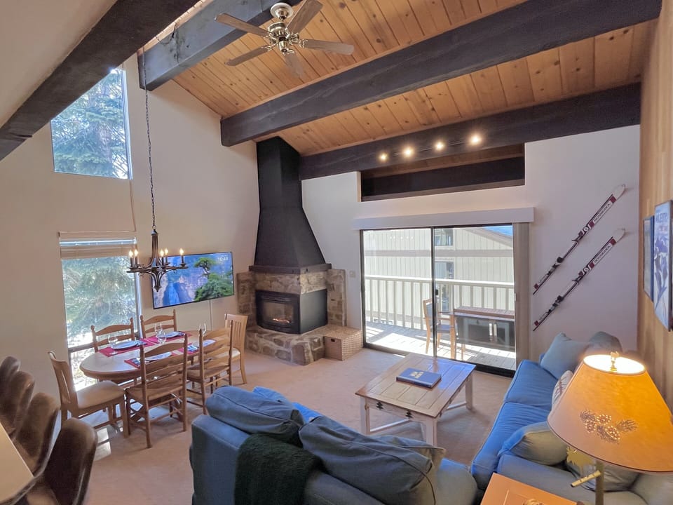 Second floor is home to the kitchen, dining room, living room, and balcony.