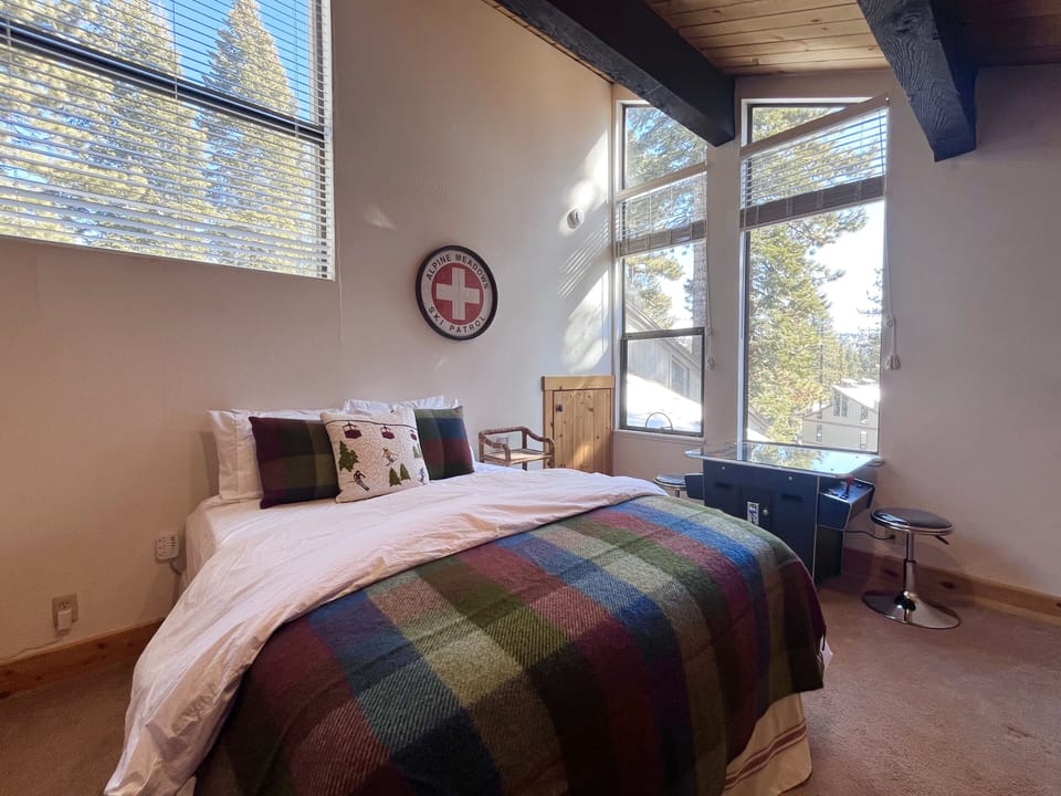 Bedroom 3 is a loft on the third floor and is open to the living room below.