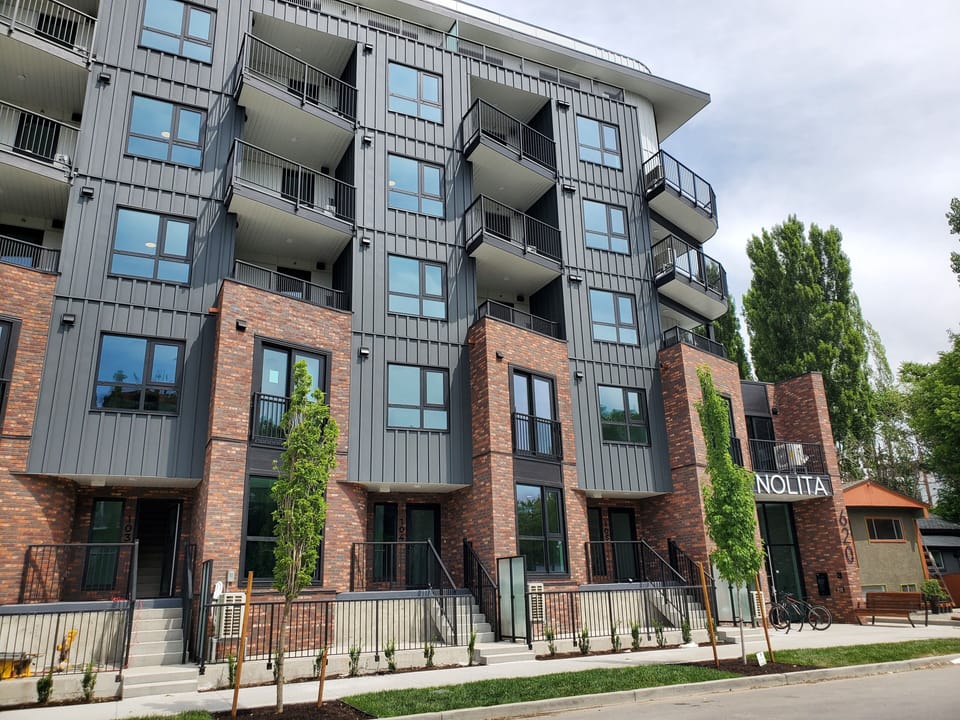 Nolita is a brand new building in the Cultural District of Kelowna.  

