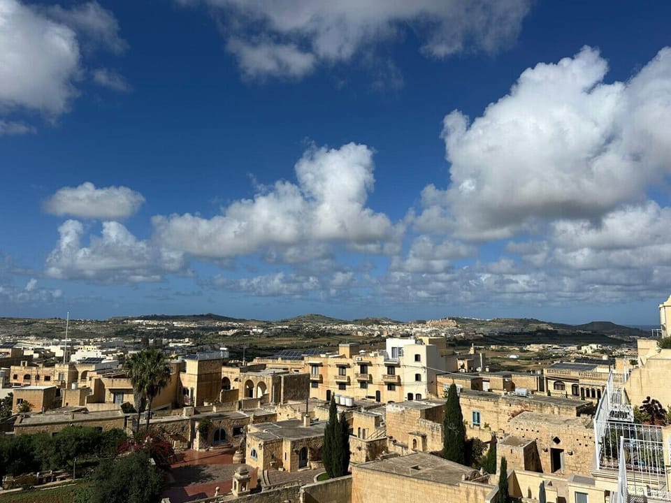 Panoramic views over Gozo’s countryside