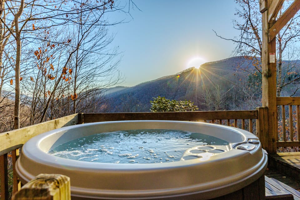 Hot tub with a view!