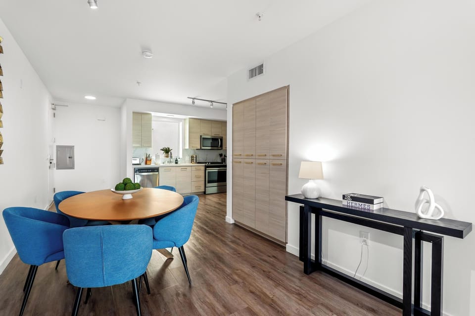 Welcome to bright open-concept living flowing seamlessly to your private terrace