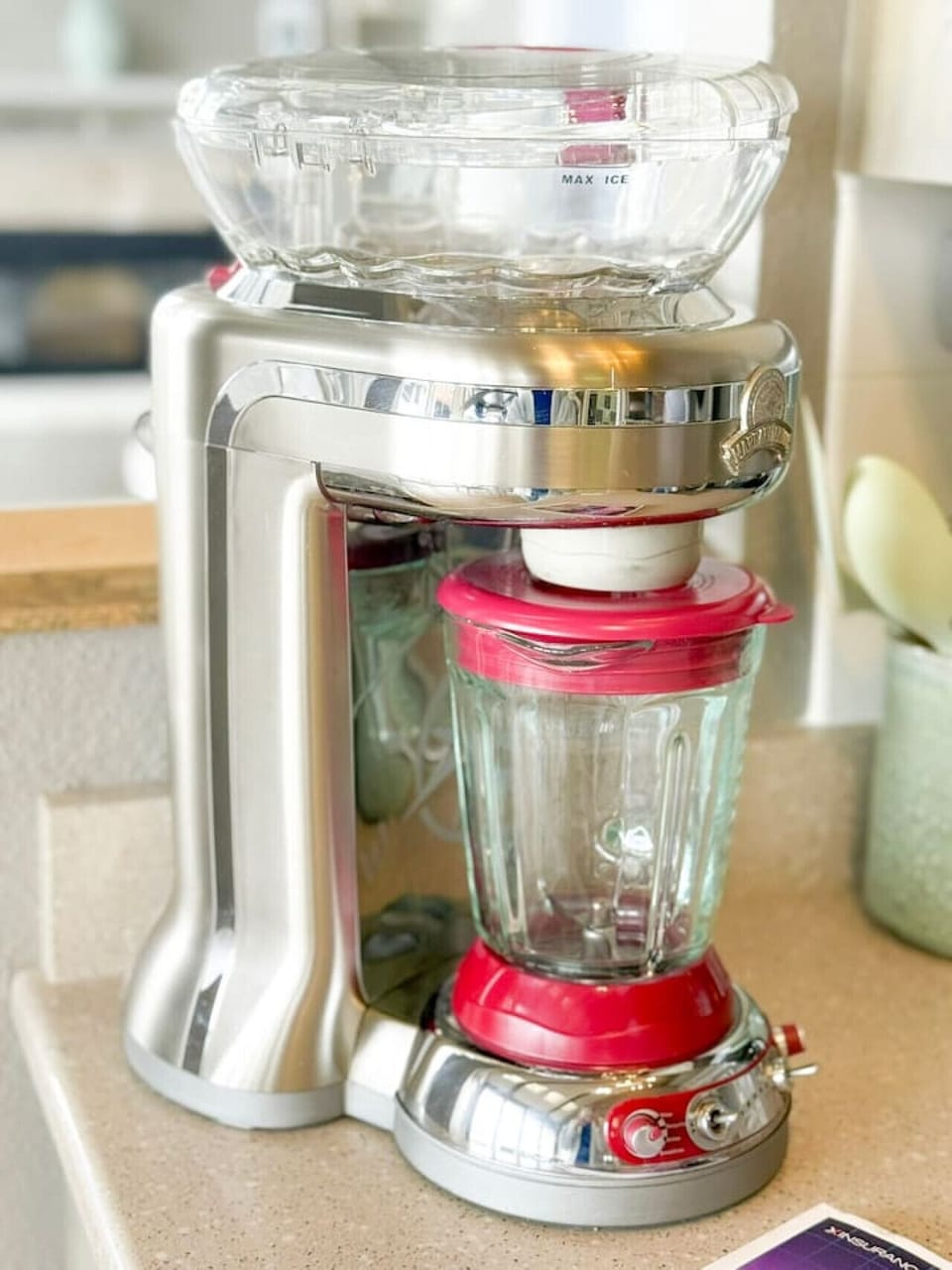 Fully equipped kitchen with premium blender.