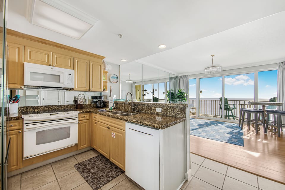 View of the Gulf from the Kitchen.