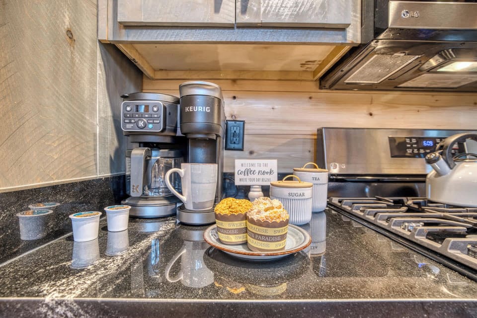 Drip coffee maker and Keurig (pods provided)
