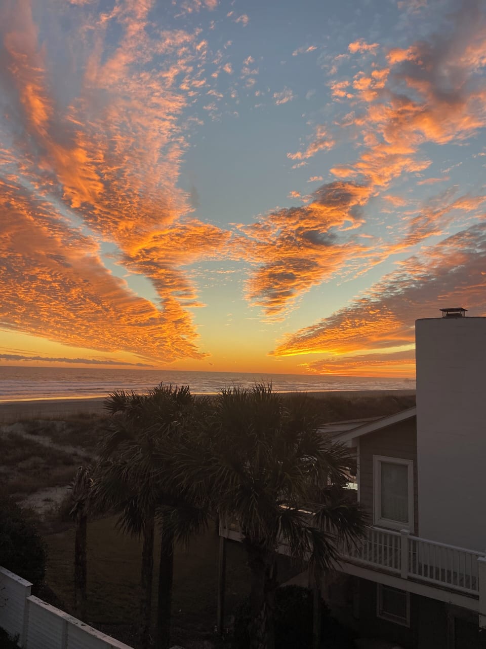 Magnificent fall sunset
