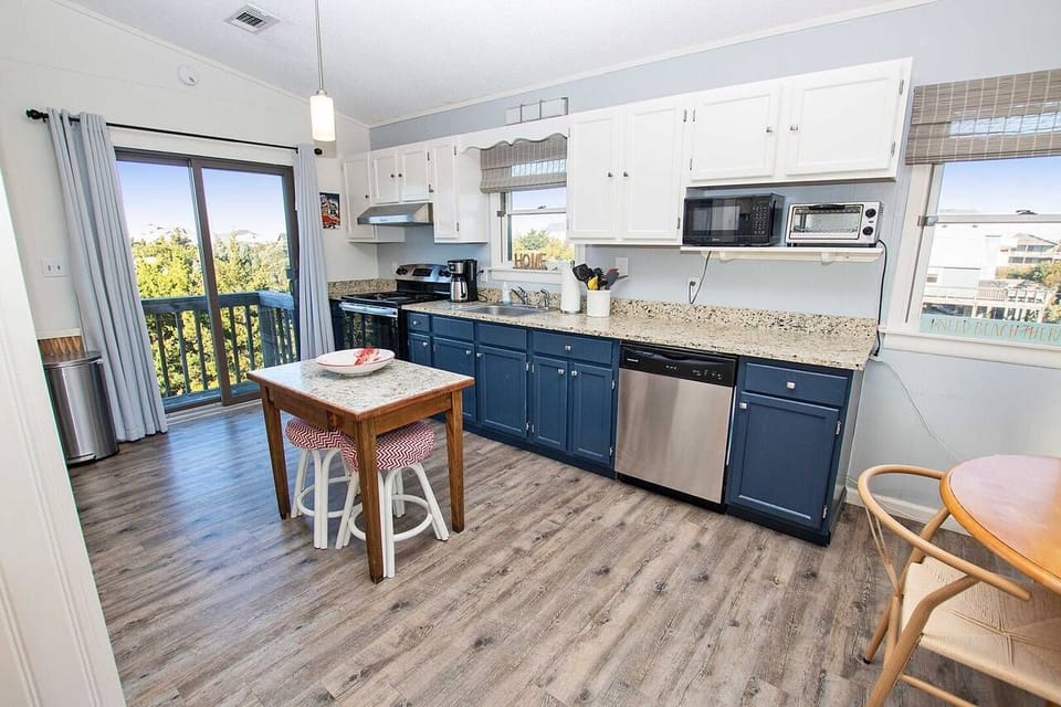 Open airy kitchen