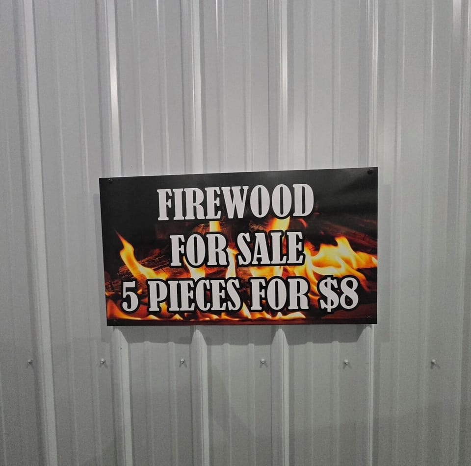Firewood for option purchase for outdoor fire pit