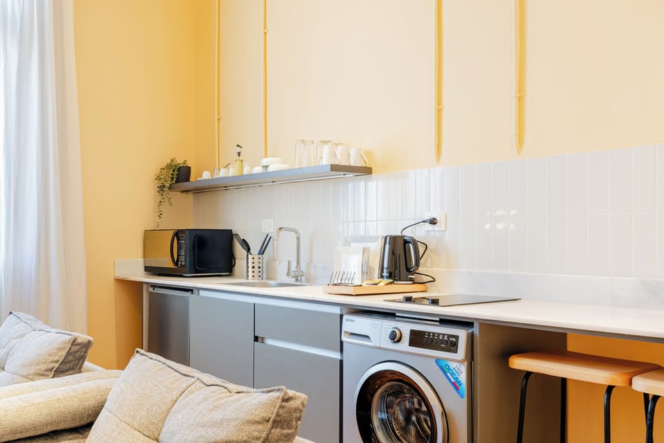 Apartment, 1 Bedroom, City View | Private kitchen | Mini-fridge