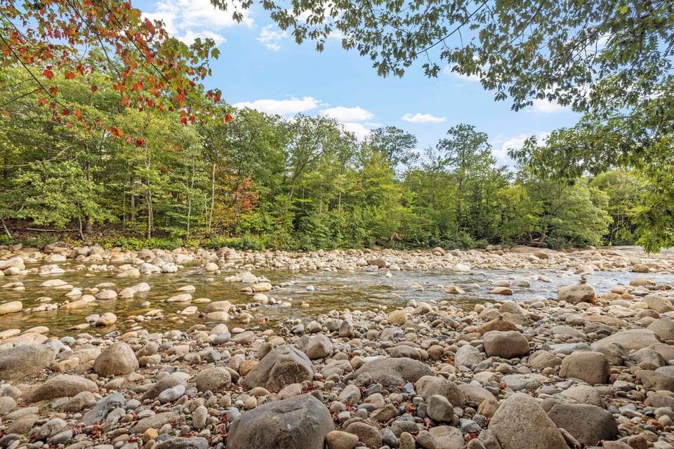Enjoy direct access to the Pemigewasset River, where the sights and sounds of nature create a peaceful retreat