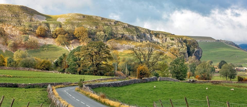 The beautiful Yorkshire Dales National Park.  30 minutes drive away.