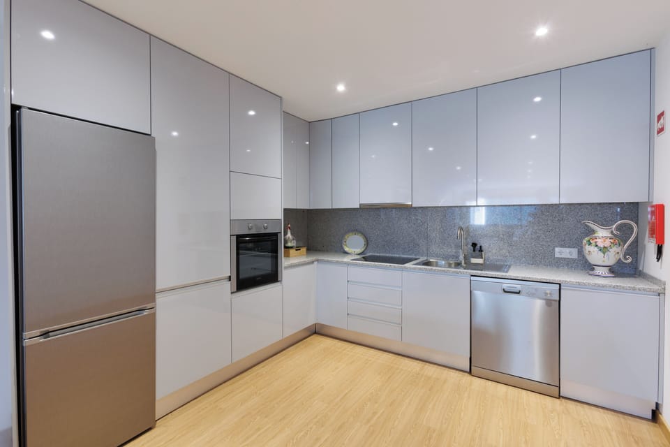 Apartment, River View | Private kitchen | Espresso maker, electric kettle