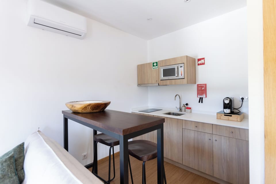 Studio, River View | Private kitchen | Espresso maker, electric kettle