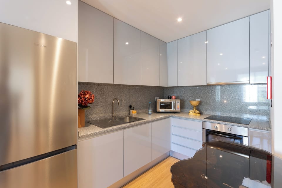 Apartment, River View | Private kitchen | Espresso maker, electric kettle