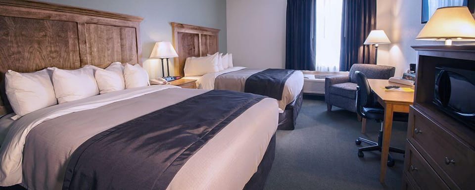 Room, 2 Double Beds, Accessible | Premium bedding, down comforters, desk, blackout drapes