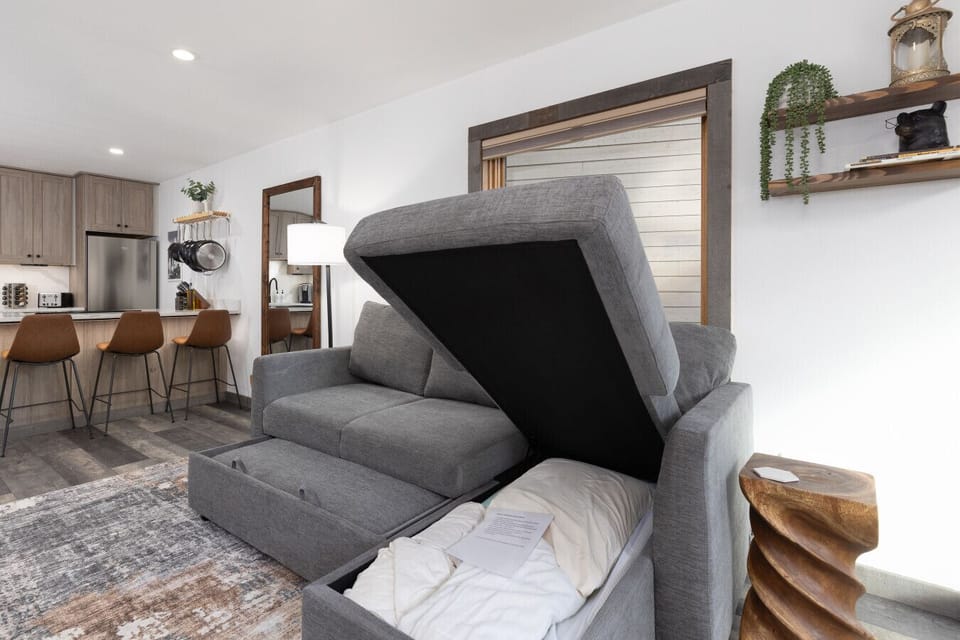 Couch storage for bedding