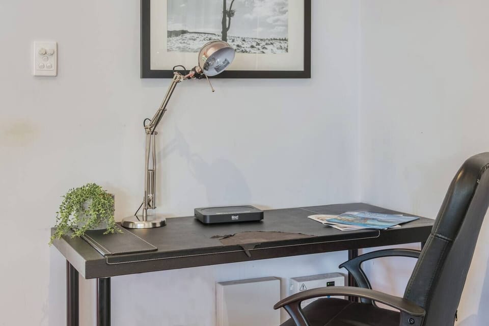 Working from home? Make use of the dedicated laptop friendly workspace in the living room.