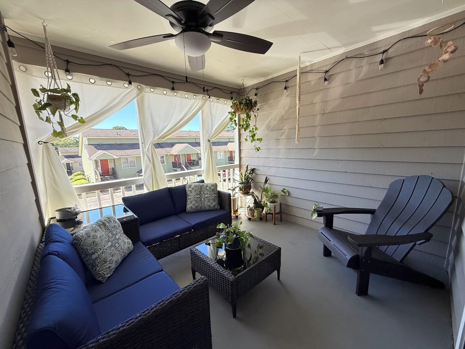 Private Covered Balcony