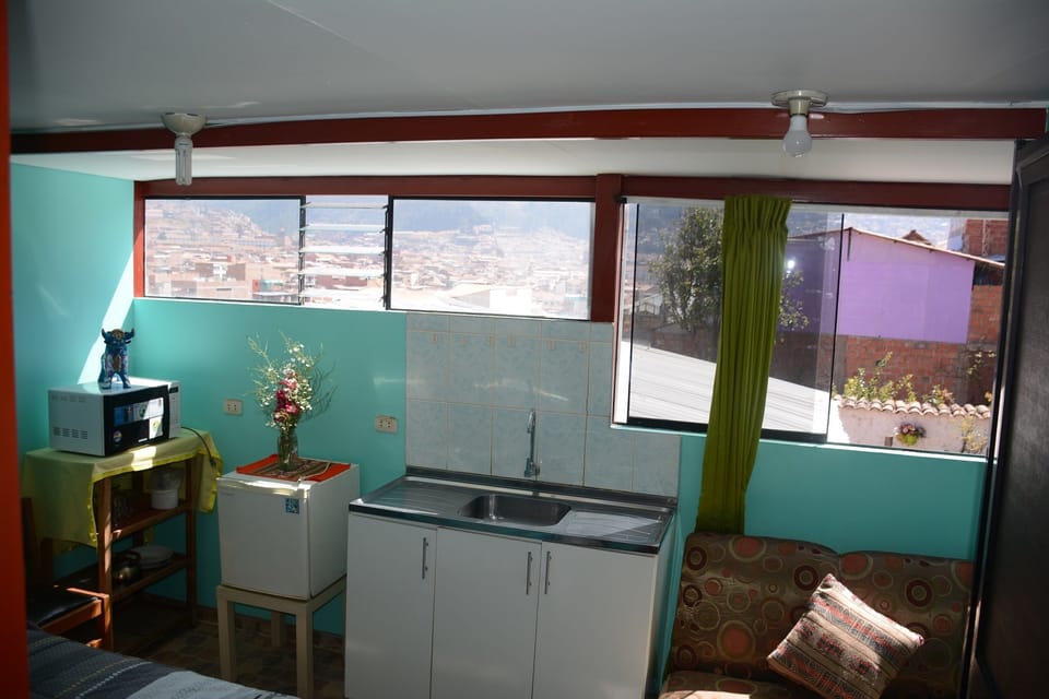 Economy Apartment, 1 Queen Bed, Private Bathroom, City View | Room amenity