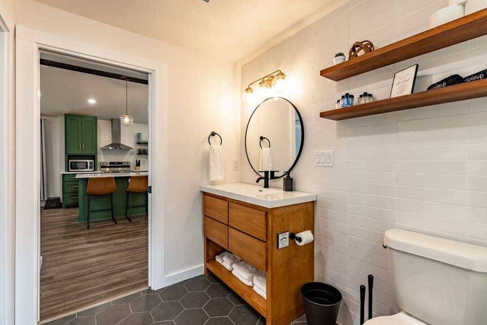 Sleek and modern bathroom designed for comfort and relaxation