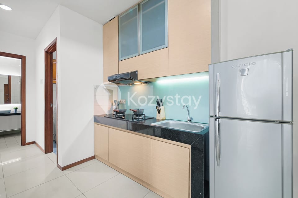 Apartment, 2 Bedrooms, City View | Private kitchen | Full-size fridge, microwave, stovetop, rice cooker