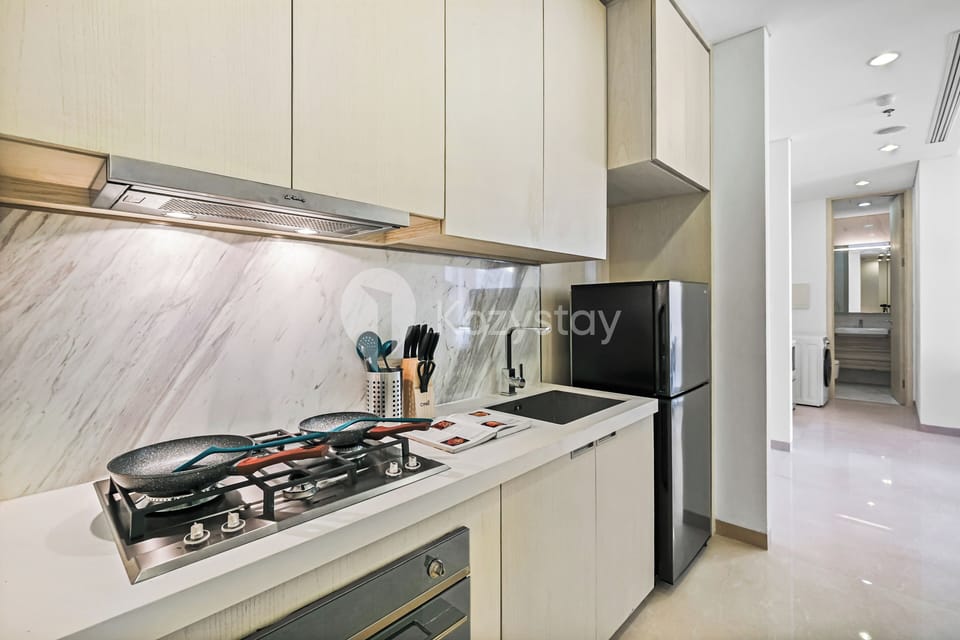 Apartment, 2 Bedrooms, City View | Private kitchen | Microwave, oven, stovetop, rice cooker