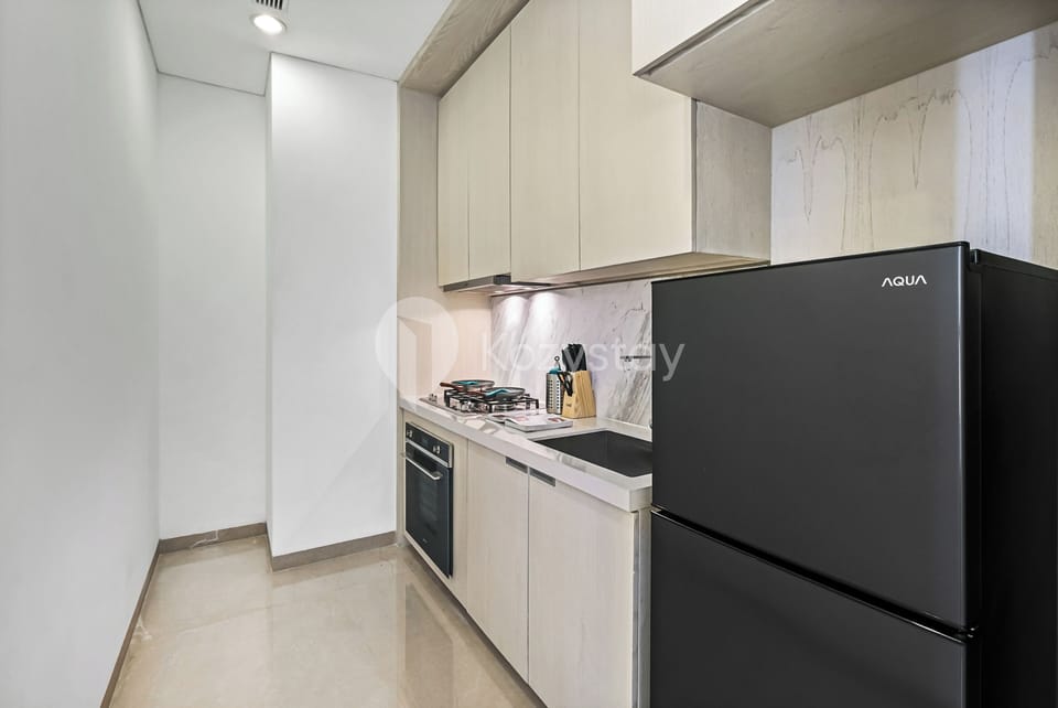 Apartment, 2 Bedrooms, City View | Private kitchen | Microwave, oven, stovetop, rice cooker