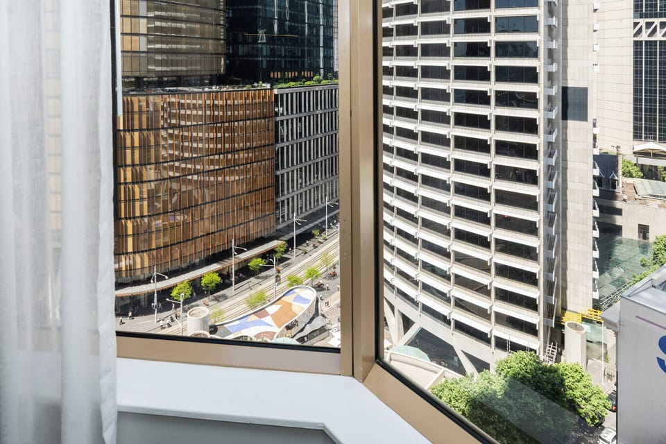 City view from bedroom