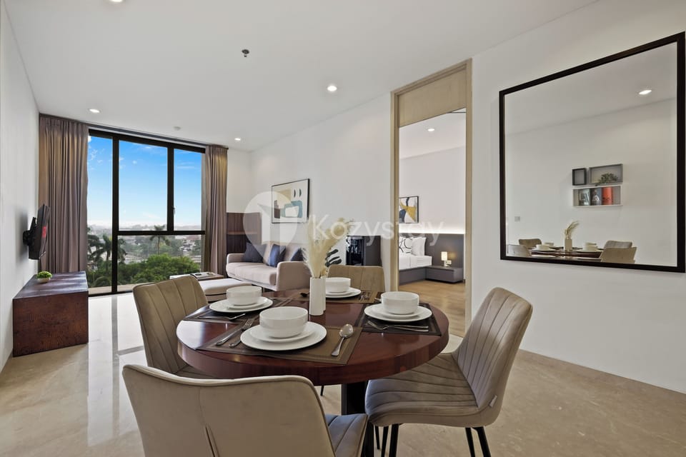 Apartment, 2 Bedrooms, City View | Dining room