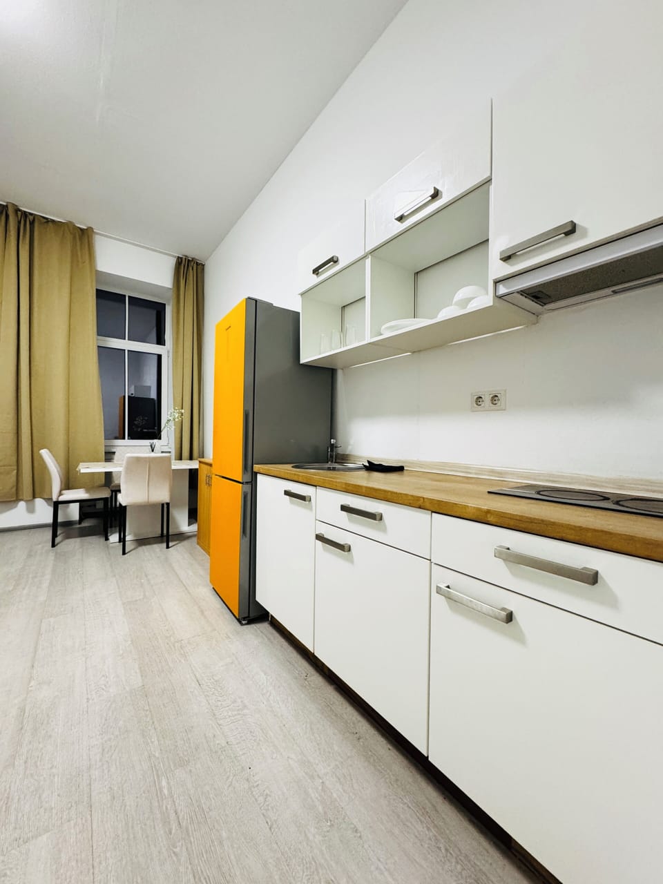 Basic Apartment | Private kitchen | Fridge, stovetop, cookware/dishes/utensils