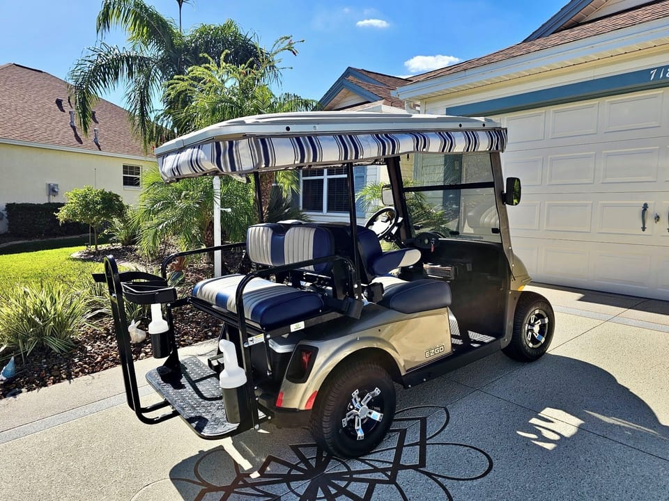 4-Seater Electric Golf Cart for Guest Use!