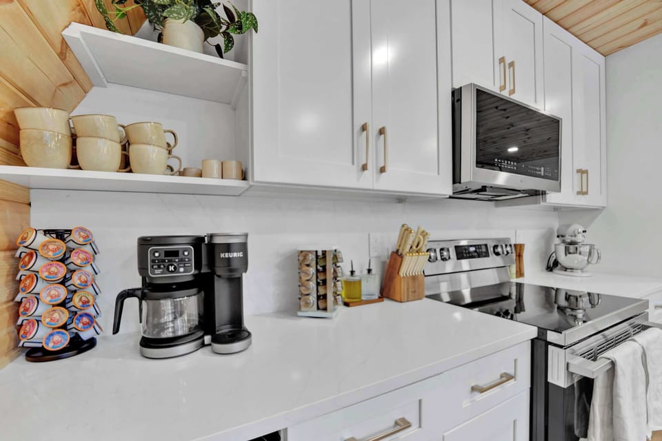 Fully Equipped Kitchen with Coffee Station