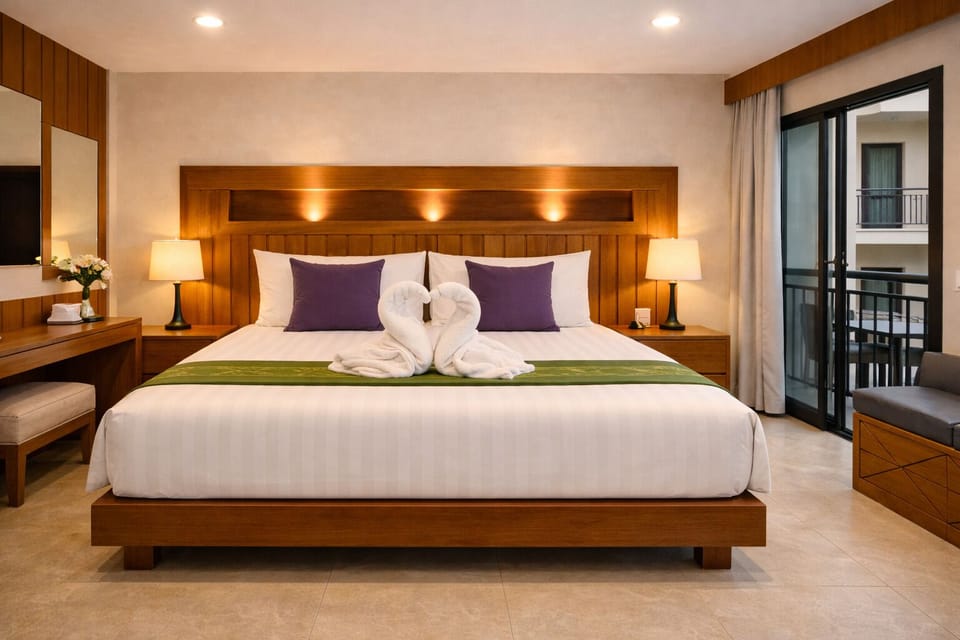 Superior Double Room, Courtyard View | Hypo-allergenic bedding, in-room safe, desk, laptop workspace