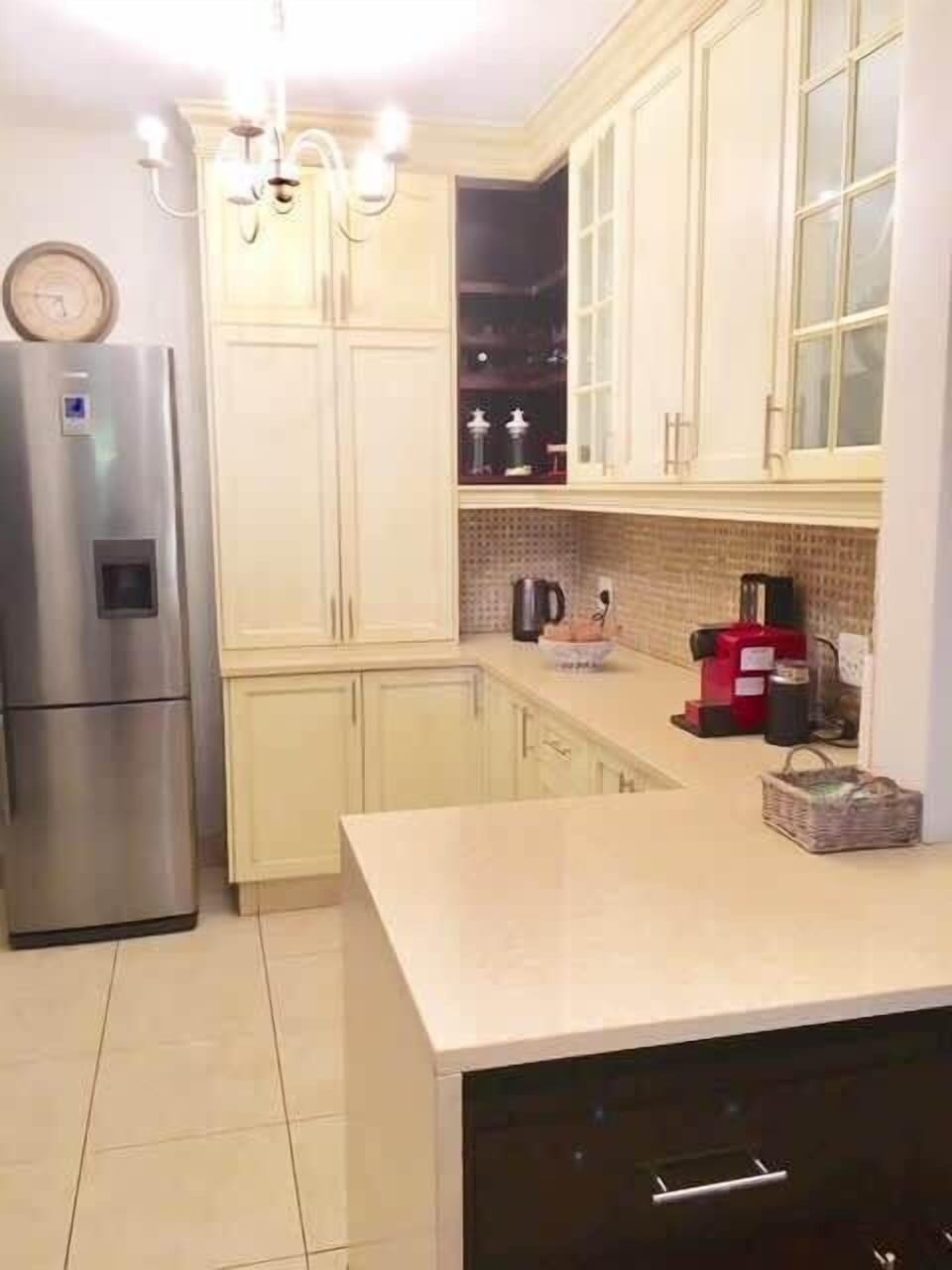 Open plan kitchen.