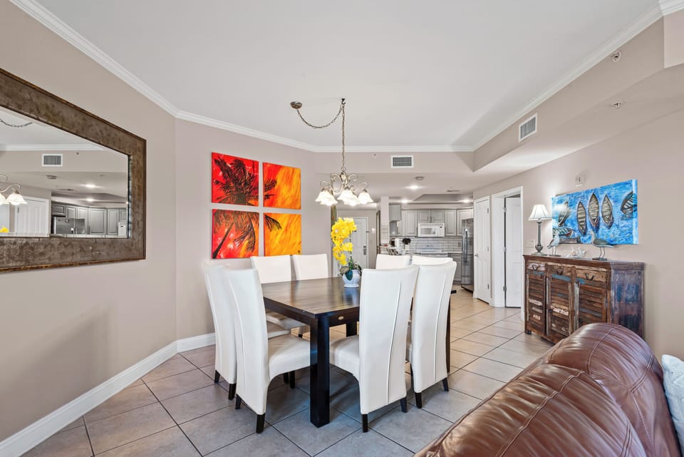 Dining table seats 8